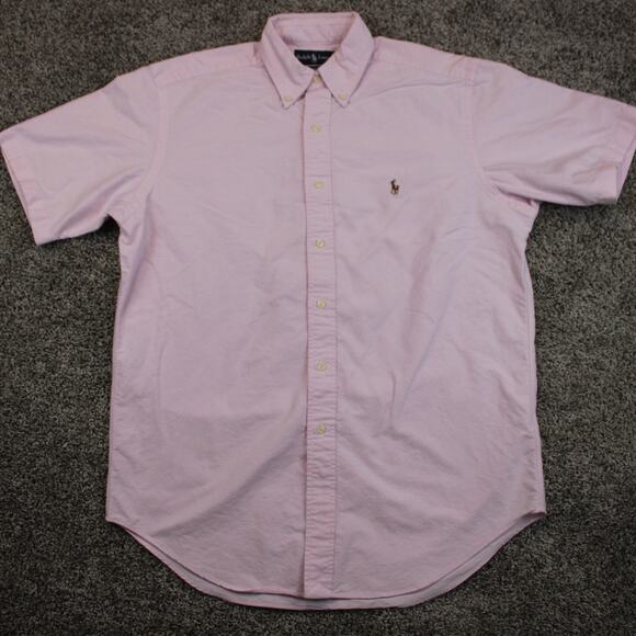 Ralph Lauren Other - Ralph Lauren Pink Short Sleeve Oxford Classic Fit Shirt Mens Medium